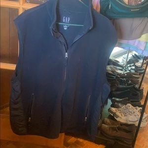 Navy blue fleece vest xxl